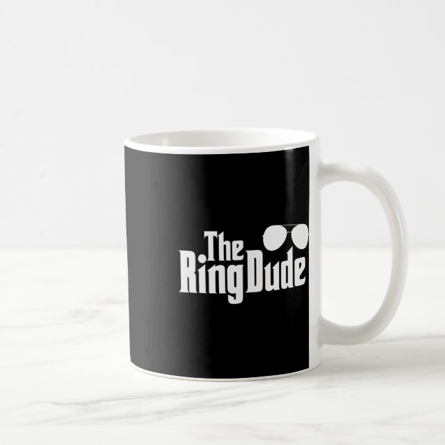 The Ring Dude Bowtie Ring Bearer Wedding Groom Bes Coffee Mug (Right)