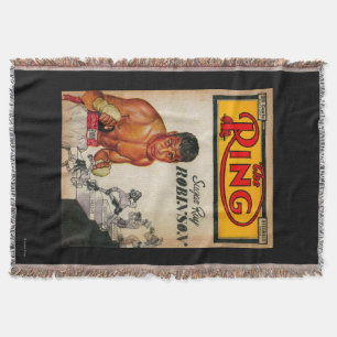 The Ring Magazine Cover 2 Throw Blanket