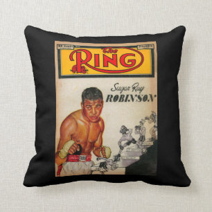 The Ring Magazine Cover 2 Throw Pillow
