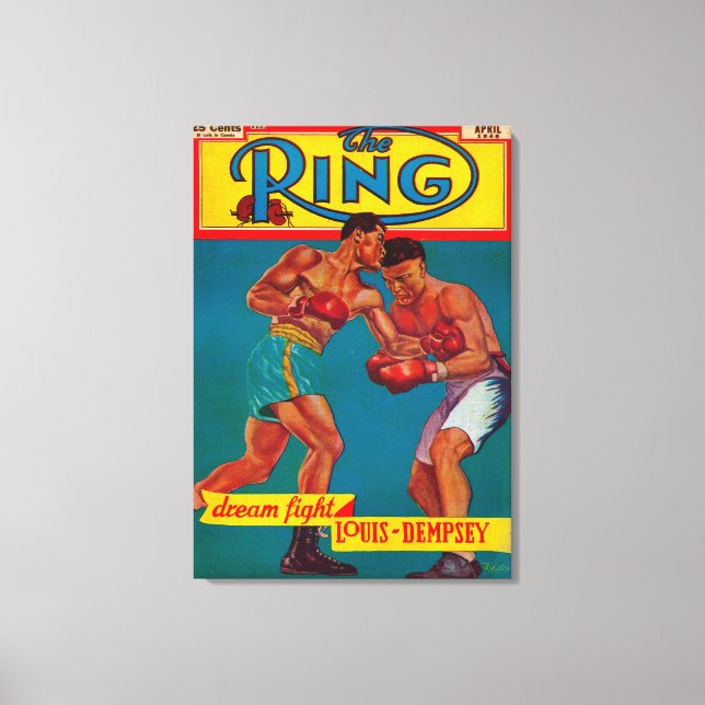The Ring Magazine Cover Canvas Print (Front)