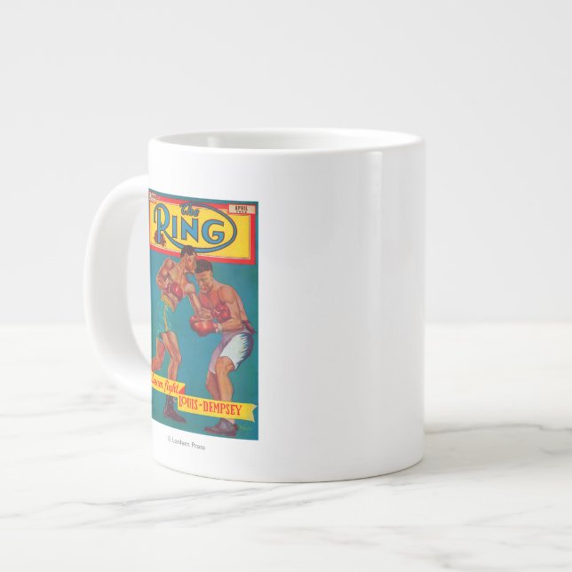 The Ring Magazine Cover Large Coffee Mug (Front Left)