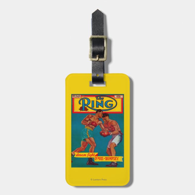 The Ring Magazine Cover Luggage Tag (Front Vertical)