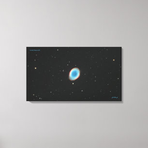 The Ring Nebula (M57) - Medium Canvas Print