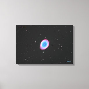 The Ring Nebula (M57) - Medium Canvas Print
