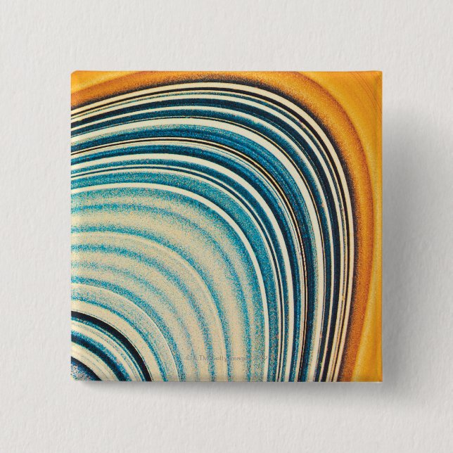 The Rings of Saturn 2 Inch Square Button (Front)