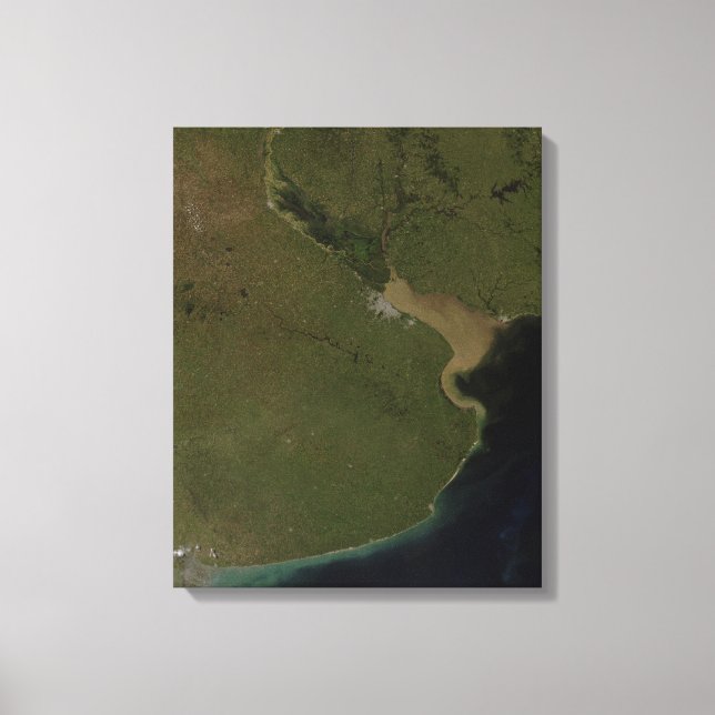 The Rio de la Plata estuary Canvas Print (Front)