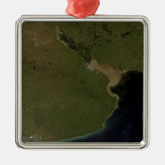 The Rio de la Plata estuary Metal Ornament (Front)