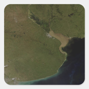 The Rio de la Plata estuary Square Sticker