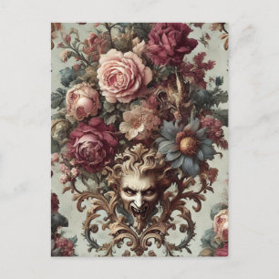 🌺 The Riot to Bloom – Gothic Victorian Holiday Postcard