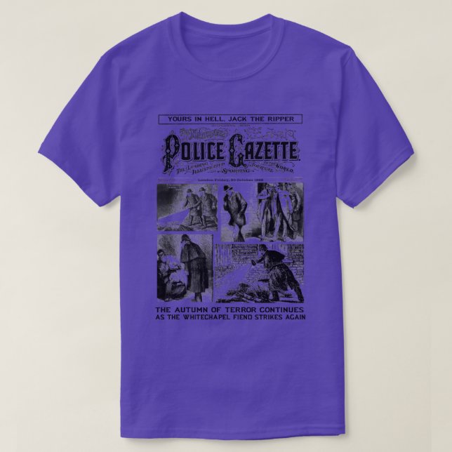 the Ripper Newspaper 1 T-Shirt (Design Front)