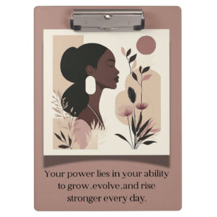 The Rise Stronger Themed  Clipboard