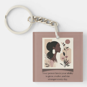 The Rise Stronger Themed Keychain