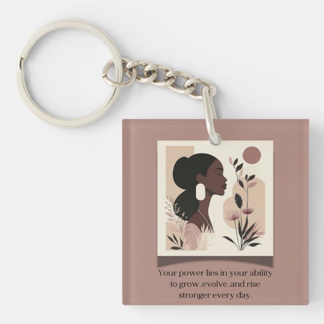 The Rise Stronger Themed  Keychain (Front)
