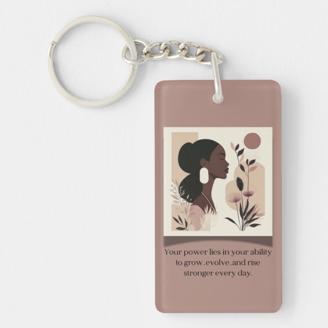 The Rise Stronger Themed Keychain (Front)