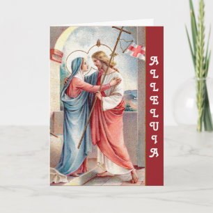 The Risen Christ Greets His Mother (MH01) Card