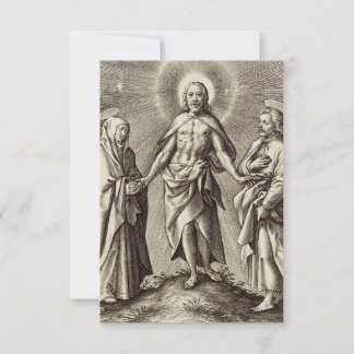 The Risen Christ on the Hill Holy Card