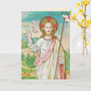 The Risen Christ with Butterflies Easter Card