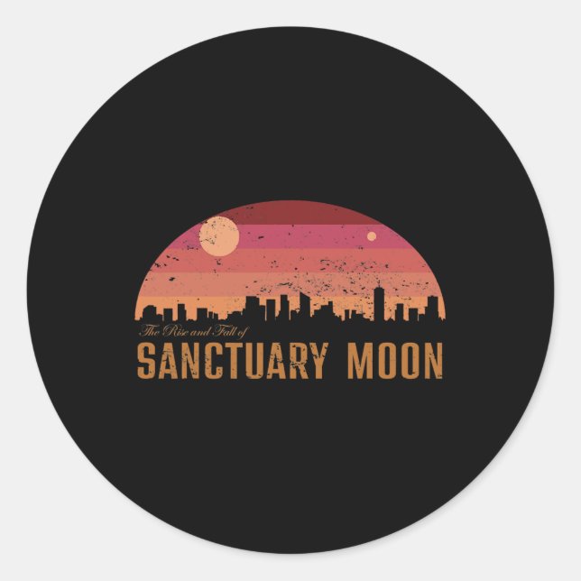 THE RISES AND FALL OF SANCTUARYS MOON  CLASSIC ROUND STICKER (Front)