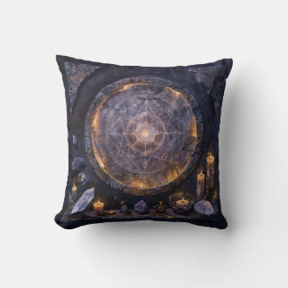 The Ritual of the Circle Throw Pillow