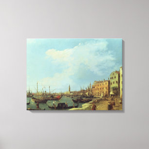 The Riva Degli Schiavoni, 1724-30 Canvas Print