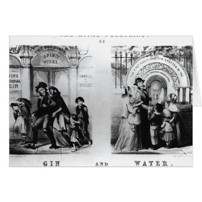 The Rival Fountains or Gin and Water (Front Horizontal)