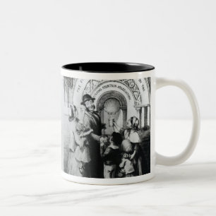 The Rival Fountains or Gin and Water Two-Tone Coffee Mug