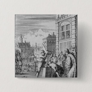 The Riven Shield 2 Inch Square Button