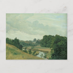 The River Alster at Poppenbuttel in the Postcard