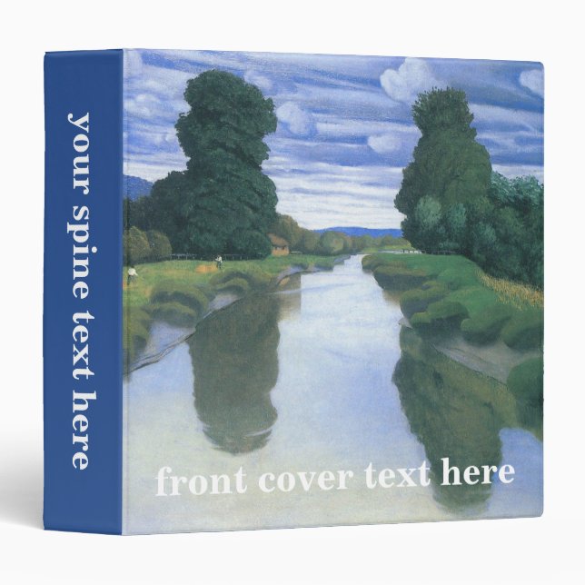 The River at Berville by Felix Vallotton, Fine Art Binder (Front/Spine)