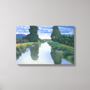The River at Berville by Felix Vallotton, Fine Art Canvas Print