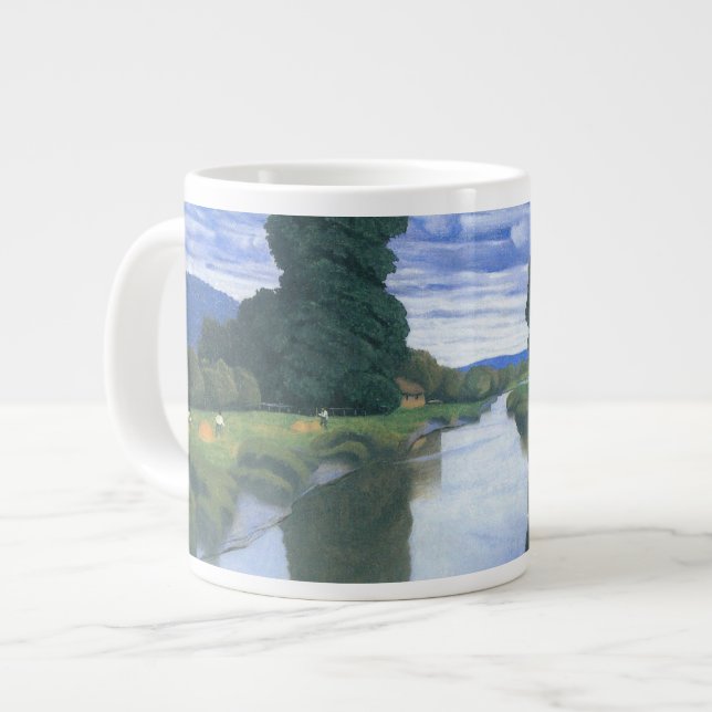 The River at Berville by Felix Vallotton, Fine Art Large Coffee Mug (Front Left)