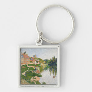 The River Bank, Petit-Andely, 1886 Keychain