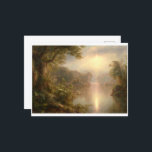 The River of Light, Frederic Edwin Church Postcard<br><div class="desc">The River of Light is a panting by Frederic Edwin Church (American, 1826 - 1900). We look through a tropical forest lining a hazy, wide, placid river in this horizontal landscape painting. The trees are covered with climbing vines, and they have gnarled, sprawling branches. Light catches the flat leaves of...</div>