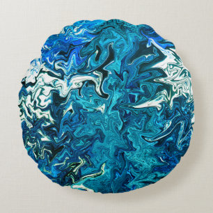 The River...... Round Pillow