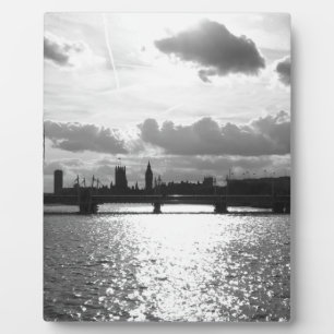 The River Thames and London mono Plaque