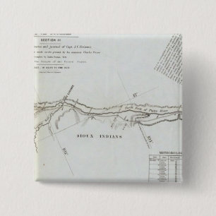 The Road From Missouri to Oregon 5 2 Inch Square Button