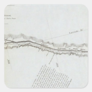 The Road From Missouri to Oregon Square Sticker