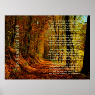 The Road Not Taken Poster