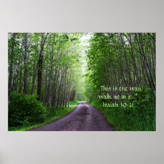 The Road Print w/Scripture Verse