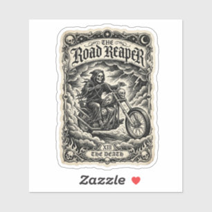 The Road Reaper Death Tarot Decal