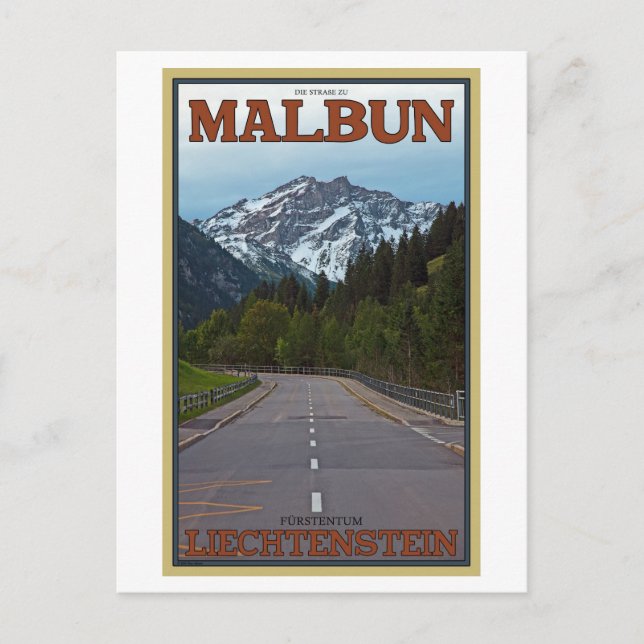 The Road to Malbun Postcard (Front)