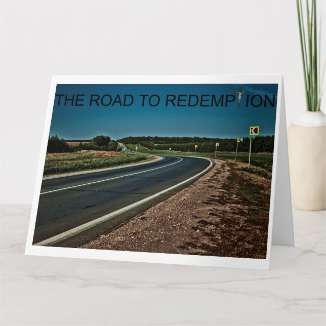 The Road To Redemption. Blank card (Front)