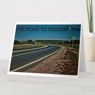 The Road To Redemption. Blank card