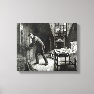 The Road to Ruin, engraved by L. Flameng, 1878 Canvas Print