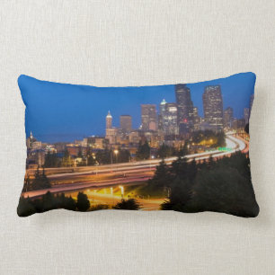 The road to Seattle Lumbar Pillow