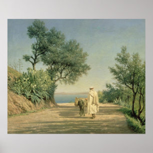 The Road to the Sea, Algeria, 1883 Poster