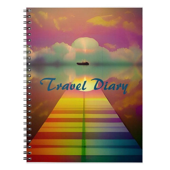 "The road to the unknown destination" Notebook (Front)