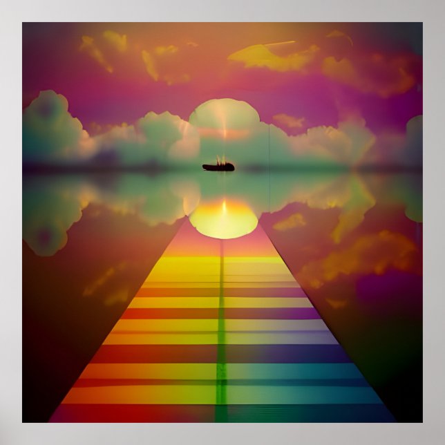 The road to the unknown destination poster (Front)