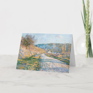 The Road to Vétheuil   Claude Monet Card