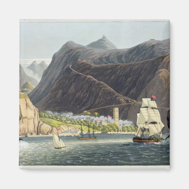 The Roads, St. Helena, engraved by Robert Havell ( Magnet (Front)